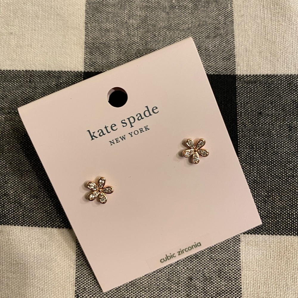 Kate Spade Rose Flower Stud Earrings